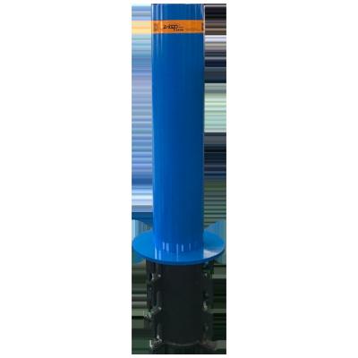 China 450mm Depth Blue M30 Telescopic Security Post Residential Driveway Bollards for sale