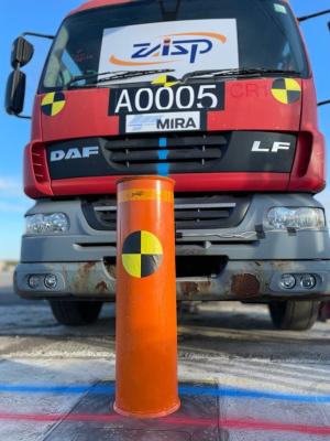 China High Security Hydraulic Automatic Bollard With 7500kg Truck Impact Test Certification for sale