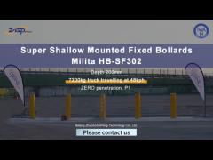 Milita HB-SF302-1000 shallow mount fixed bollards