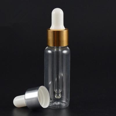 China Recycled Materials 10ml Small Plastic Olive Oil Pet Bottle Clear Pipette 20ml Containers With Lids for sale