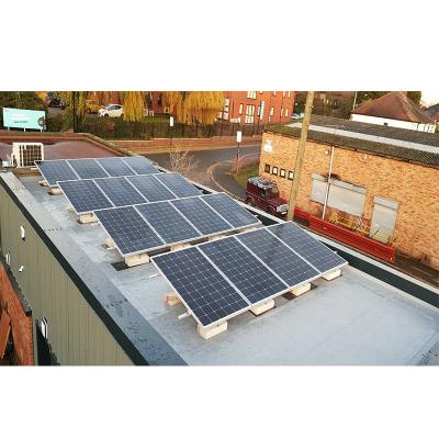 China Solar PV Solar Panel Installation Roof Rack System Ballasted Flat Roof Solar PV Power Racks Structure for sale