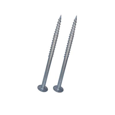 China Heavy Duty Ground Structure Anchor Q235 Screw Pile Solar Screw For Ground Solar Mounting For Fence System for sale