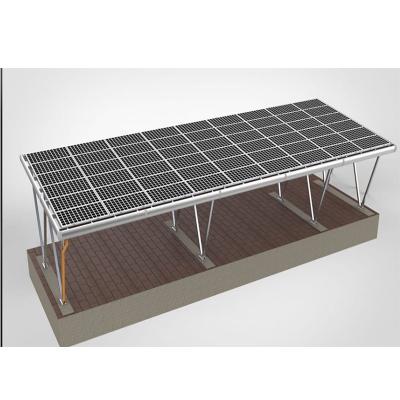 China Al6005-T5 Parking Lot Support System Steel Frame High Quality Solar Canopy for sale