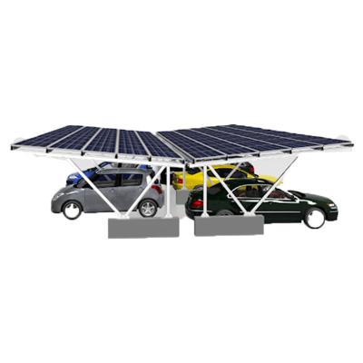 China Home Wholesale Aluminum Customized Solar Parking Rack System For Car Parking for sale