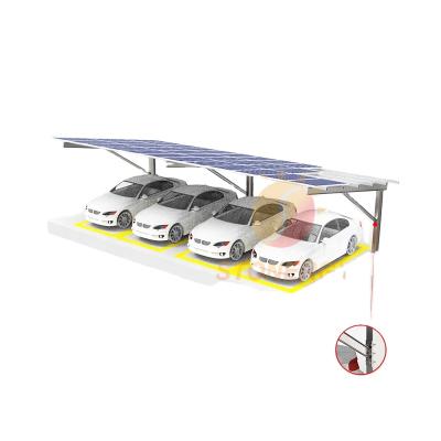 China Al6005-T5 Aluminum Garage Port Car Parking Rack System Solar Carport Canopy for sale