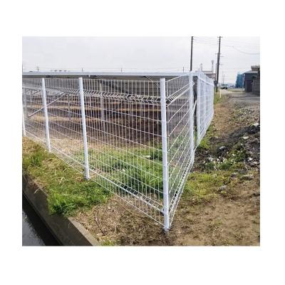 China Easily Assembled Farm Wire Mesh Fence Coated Galvanized Frame Solar Ground System Barrier Fencing Wire Mesh Protection Rail for sale