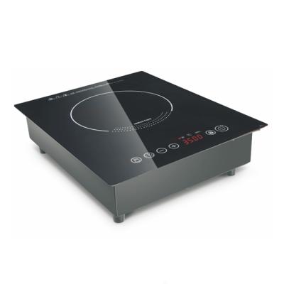 China Hotel 3500W Built In Single Burner Induction Cooktop With Black Crystal Panel Child Lock Timer Function for sale