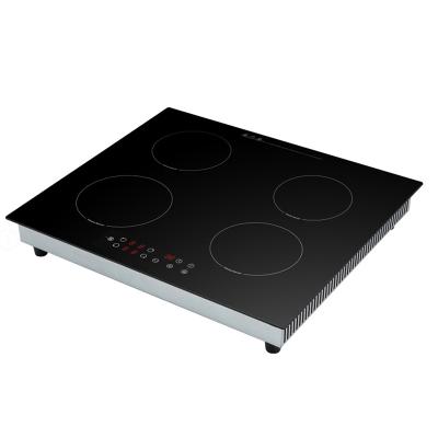 China Commercial 8000W Crystal Glass Siemens Electric Black IGBT at Hotel Zhongshan Manufacturing Hob househlold induction cooker 4 burners for sale