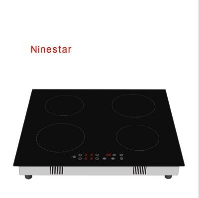 China Hotel NS.B - 882 Zhongshan manufacturer 4 burner induction hob and high quality induction cooker for sale