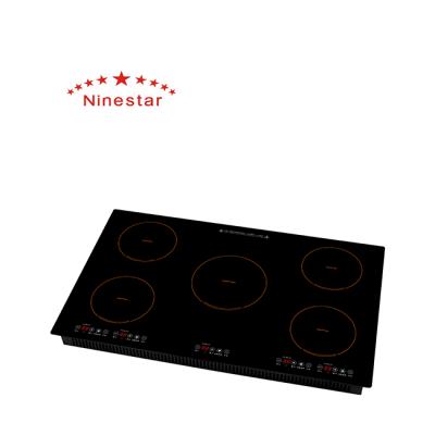 China Hotel NS.B - Factory Zhongshan 551 Multi-Burner 5 Burners Induction Cooker Touch Control Hob for sale