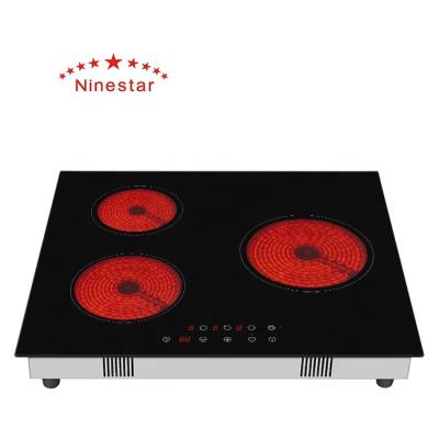 China Hotel NS.D - 335 New Model Popular Wholesale 3 Burners Ceramic Hob Infrared Cooker for sale