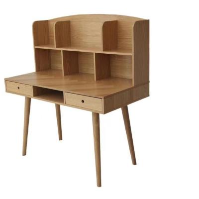 China Clear Lacquered Solid Wood Leg Table Home Office Study Desk MODERN Single Bedroom Small Desk for sale