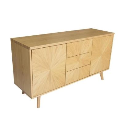 China New Modern Listing Sideboard MODERN Clear Lacquered Can Be Easy Detachable To Edge Clean Solid Wood Sideboard for sale