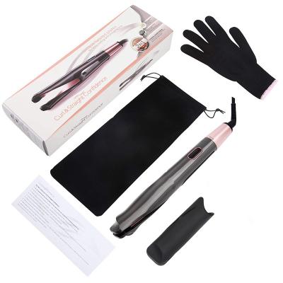 China 2 Household PTC Heater Straight Hair Straightener Hot Quickly & Curly In 1 LCD Adjustable Temp 100-230C. display hair curler for sale