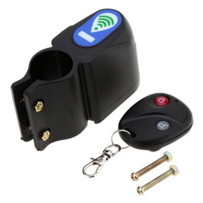 China Bike Plastic Anti-theft Electronic Alarm Security Password Bicycle Lock ABS Siren Wireless Remote Lock for sale