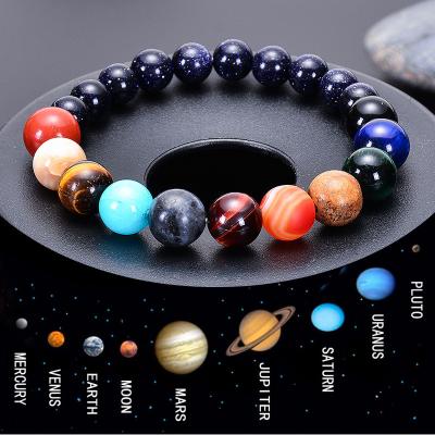 China Beautiful fresh style bangle fashion bracelet trend eight European handmade planetary agate bracelets for gift for sale