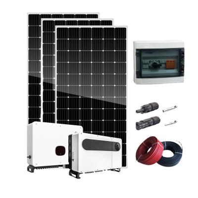 China EVA+PET Solar Panels 5000w Complete Home System 5kw Mini Solar System Price Off Grid for sale