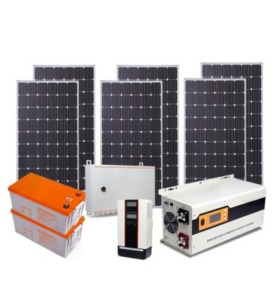 China EVA+PET Easy Install Power Inverter 10kw Off Grid Solar System Home Use 10kw Solar Paneles System for sale