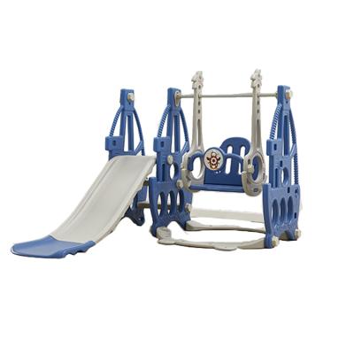 China Assets; easy to assemble indoor plastic combination slide and swing for kids for sale