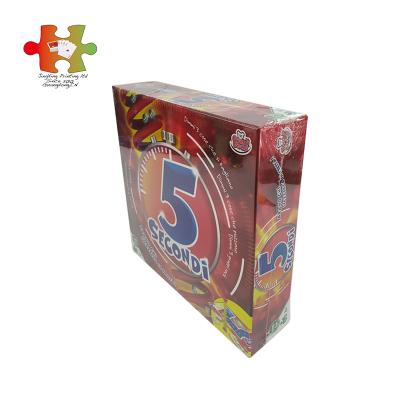 China Most Popular Family Paper Board Game With Box Educational Toys Kids Customized for sale