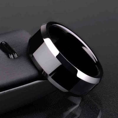 China TRENDY Waterproof 6 8MM Wide Colors 316L Stainless Steel Ring Men Women Blanks Popular 18k Gold Plated Ring For Men Stainless for sale