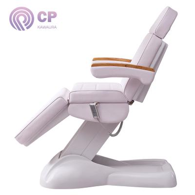 China 3 Motors Tattoo Chair Modern Professional Electric Adjustable Spa Cosmetic Salon CE Certificate CE Facial Bed for sale