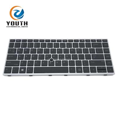 China New HP Elitebook 840 Backlit Silver Frame G5 Replacement Notebook Laptop Capacitive Keyboards Wholesale for sale