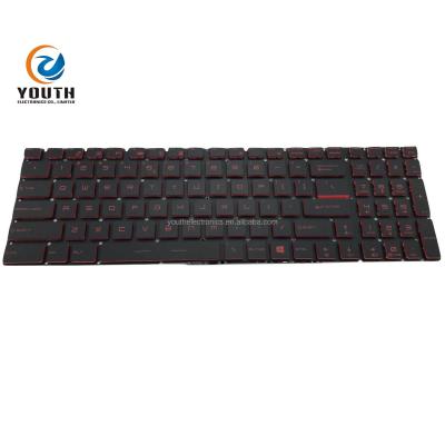 China New Replacement Notebook Laptop Capacitive Keyboards For MSI GE62 GT72 RED Backlit Wholesale for sale