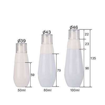 China Factory Direct Sales 50ml/60ml/80ml/100ml/120ml/150ml Portable Skin Toner Bottle Convenient Factory Customied For Lotion Cream for sale