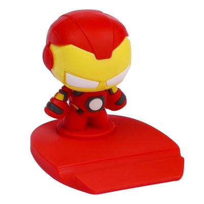 China Cartoon Avengers Cartoon Car Home Decoration Epoxy Waterproof Desktop Craft Desktop Lazy Bracket Mobile Phone Holder for sale