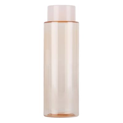 China Eco - Friendly Empty Cosmetic Cylinder Lotion Pump Plastic Round Pet Packaging Bottle for sale