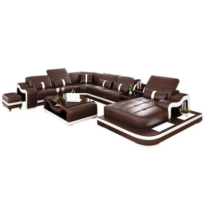 China (Size) GANASI Adjustable Furniture, Living Room Furniture, Italian Modern Leather Sofa for sale