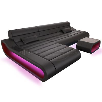 China (Other Part) Ultra Modern Adjustable Living Room Furniture LED Sofa Sets for sale