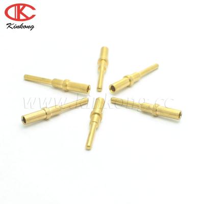 China 0.5-1.5 Gold Plated Pin Terminal 0460-202-1631 / DT Connector For A.W.G. from wire size 16-20 for sale