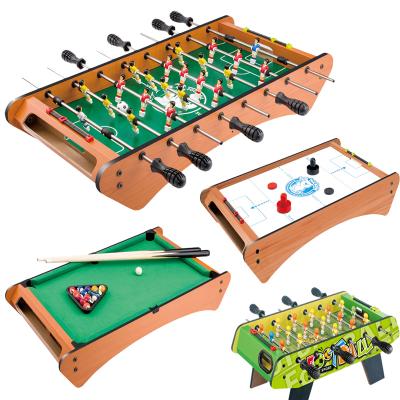 China Portable Wooden Toy Pool Table Indoor Sports Toy Custom Air Hockey Professional Wooden Football Table Soccer Tables for sale