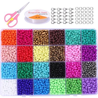 China Wholesale Acrylic Handmade Kit Toys Accessory Weaving Beads Bracelet Neck Making Bead Bracelet Sets for sale