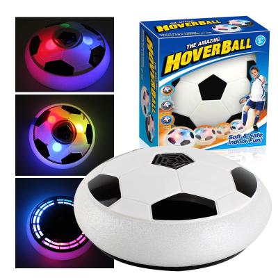 China ABS Plastic Indoor Air Suspension Football With Light Music Hover Football Interactive Flashing Toys for sale