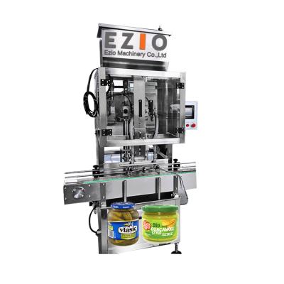 China Servo Motor Control EZIO-P200 Piston Canned Food Pickles Guacamole Filling Sealing Machine for sale