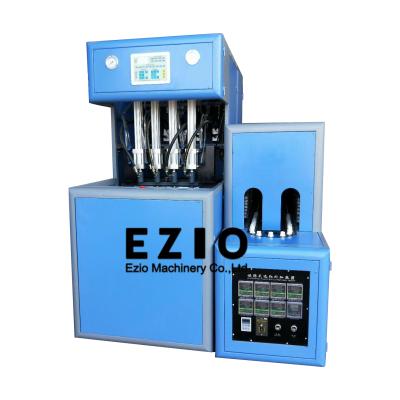 China Ezio-4000A Semi Automatic High Capacity 4 Cavity Pet Bottle Making Machine / Plastic Bottle Blowing Machine for sale