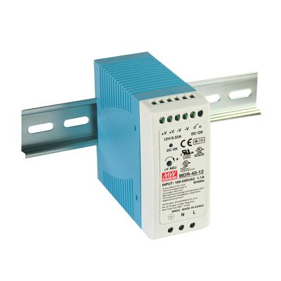 China Taiwan MEANWELL MDR-40 MDR-40 Series 5V~48V 6A~0.83A 40W DIN Series Single Rail Switching Industrial Power Supply for sale