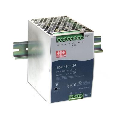 China Taiwan MEANWELL SDR-480P Series 480W DIN Switch Single Output Industrial RAIL with PFC and Parallel Function SDR-480P for sale