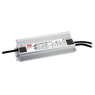 China Taiwan MEANWELL HLG-320H Power Supply Constant Voltage Change 12~54V 5.95A~22A 320W Series + Constant Current LED Driver HLG-320H for sale