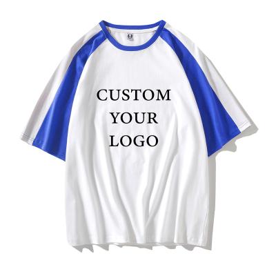 China Hot Breathable Tour Custom Printing Logo T-shirt Men Unisex Short Sleeve T-shirt Women's Raglans Customized Neck 100% Cotton Raglans for sale