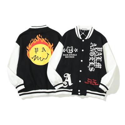 China 100% cotton fashion men's and women's couple jacket baseball jacket high street trend uniform jacket for sale