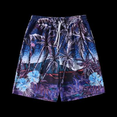 China 2021 Summer Men's Beach Boy Fashion Print Loose Quick Dry Breathable Casual Hawaiian Men's Short Pants Couples Shorts for sale