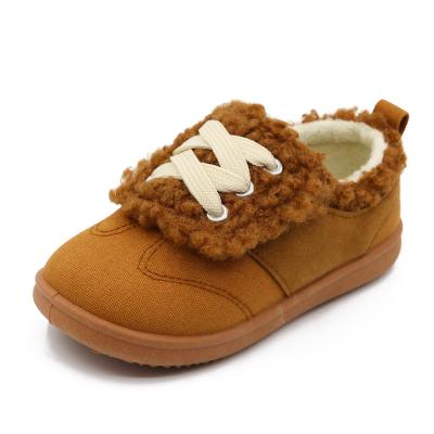 China TPR 2023 new winter children's cotton shoes Korean version of children's shoes plus hot baby shoes factory direct supply for sale