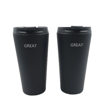 China Flip Up Lid Mugs Warmer Mug 450ml Vacuum Eco-Friendly Coffee Mug Sustainable for sale