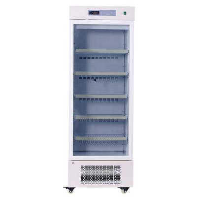 China Medical Storage 300L 2-8Degree Glass Door Medical Refrigerators For Pharmacy Or Vaccine Storage for sale