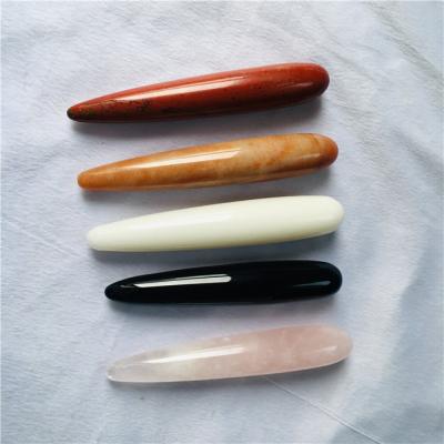 China Natural Obsidian Crystal Yoni Massage Wands Crystal Dildos from China for Sexy Women for sale