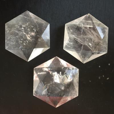 China China natural hand carved clear Star of David quartz crystal star for sale for sale